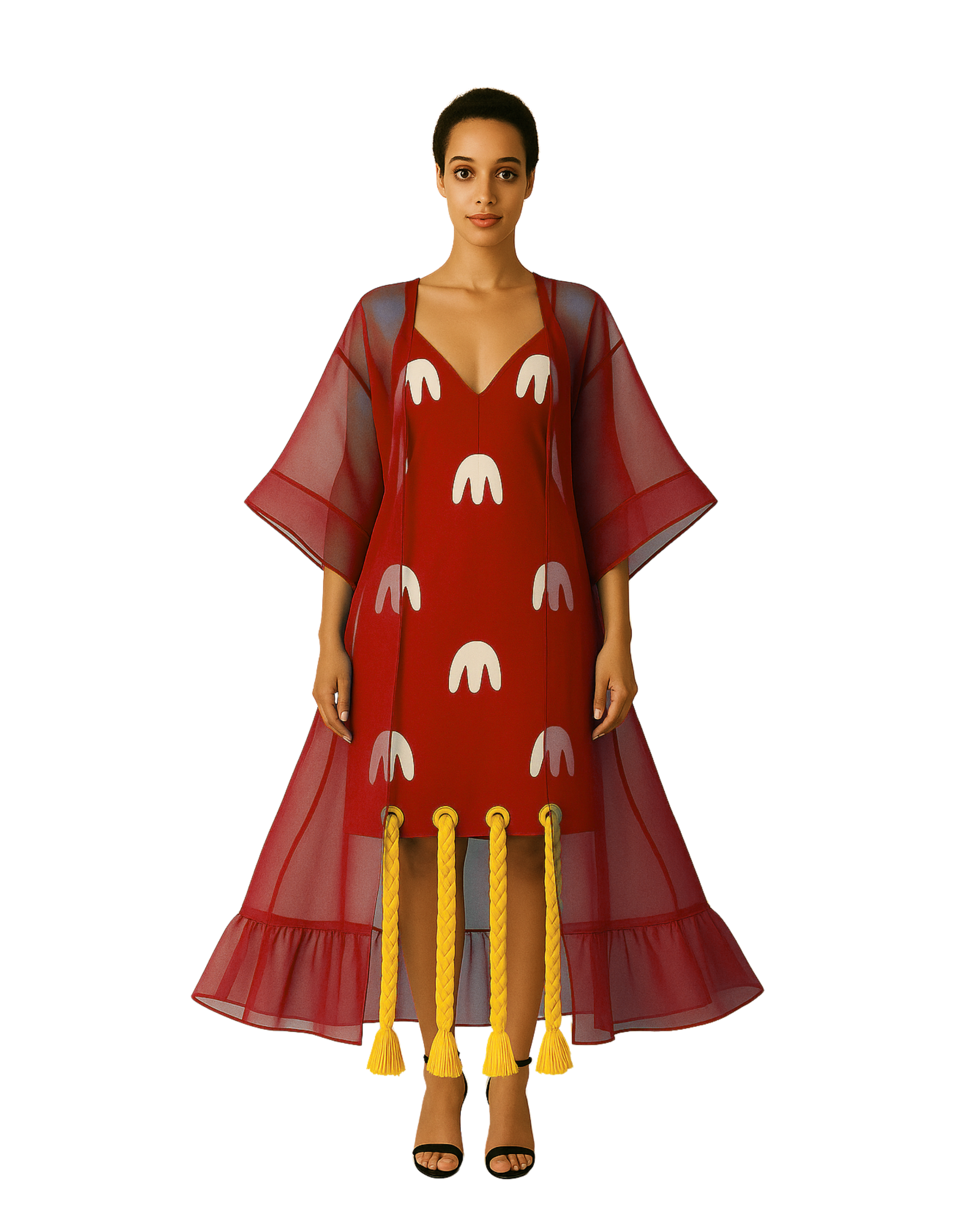 Labalaba Organdy Kimono