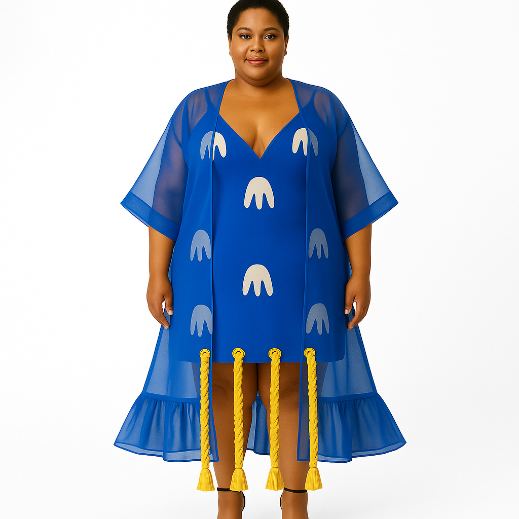 Labalaba Organdy Kimono